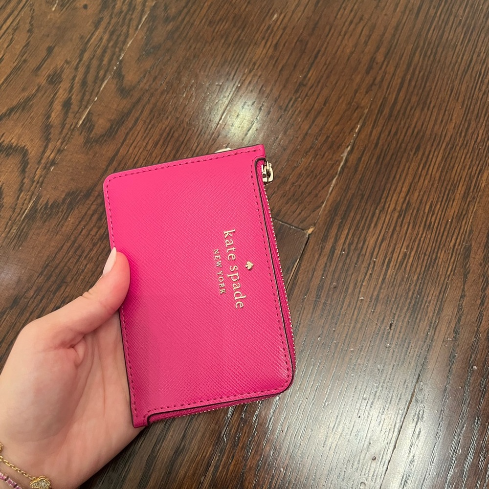 Kate Spade Fuchsia Card Wallet